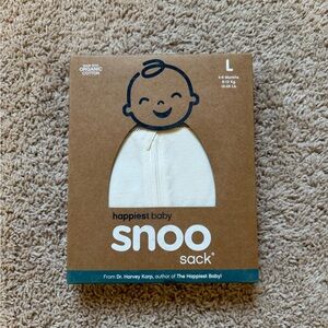 NWT Happiest Baby Snoo Sack Sleep Sack in Cream - Large